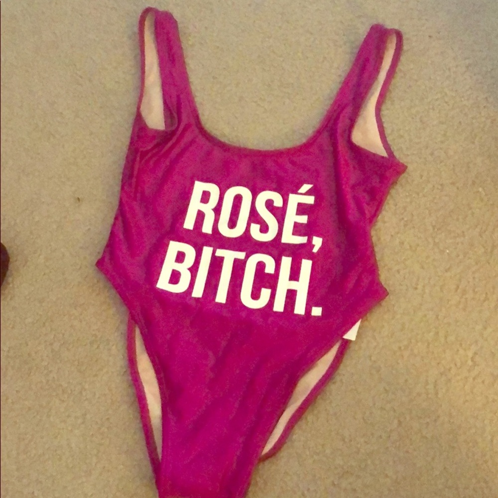 Rose Bitch One Piece Bathing Suit -Private Party